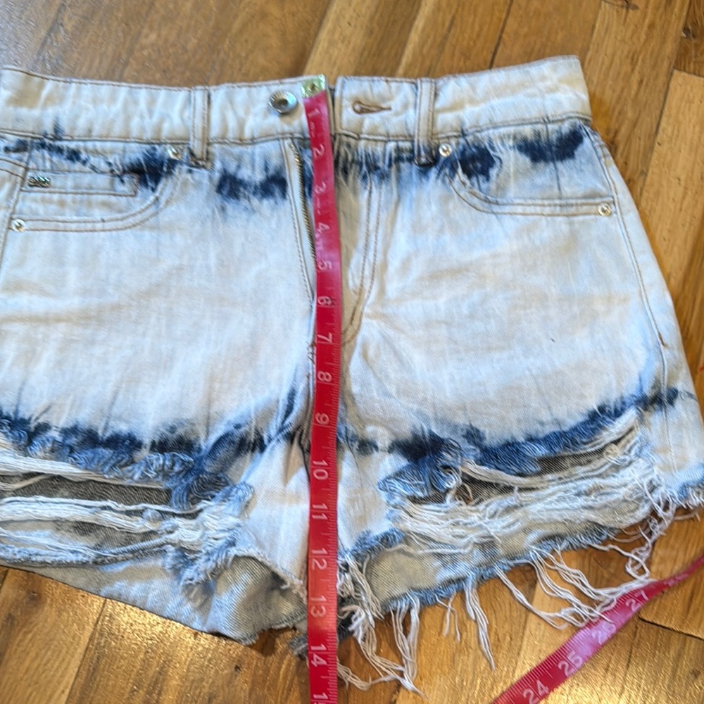 Tractr BLU sz 26 Stylish Blue Denim Women's Shorts - Picture 6 of 8